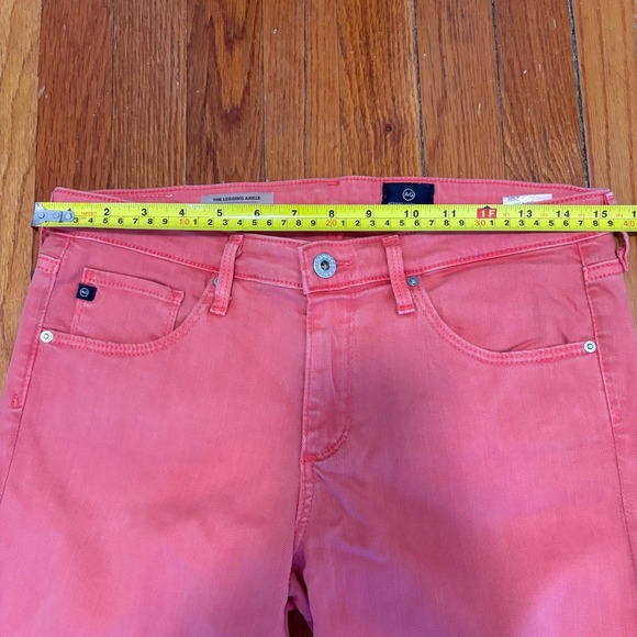 AG Adriano Goldschmied Sz 29 The Legging Ankle Super Skinny Jeans Flamingo Pink - Picture 6 of 7